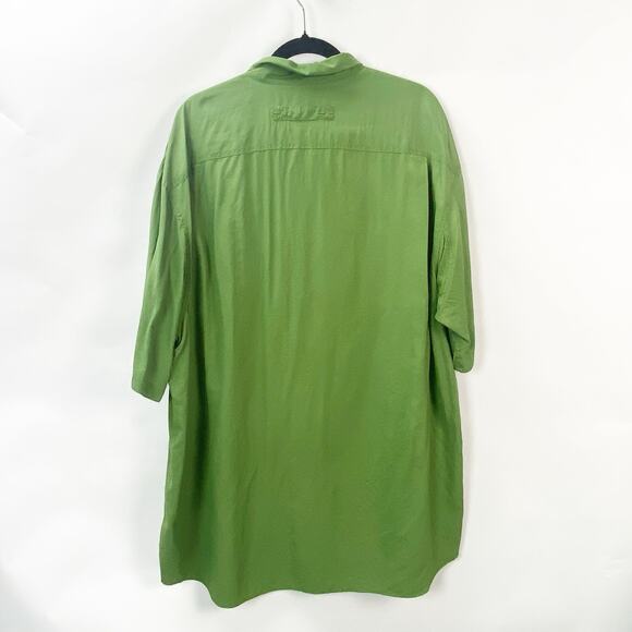 Duluth Trading Co 2XLT Men Green Half Sleeve Chest Pocket Button-Down Work Shirt - Picture 5 of 7